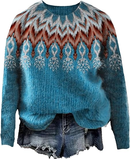 Meding™ | Cute Round Shape Neck Sweater