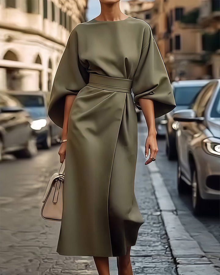 Celestine™ - Lantern Sleeve Dress