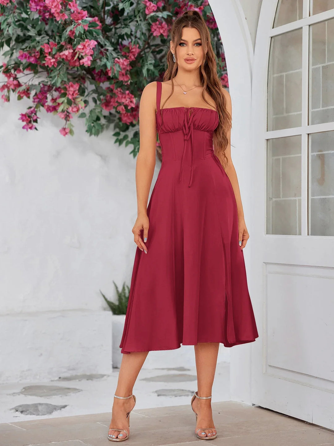 Harper | Lace-Up Dress