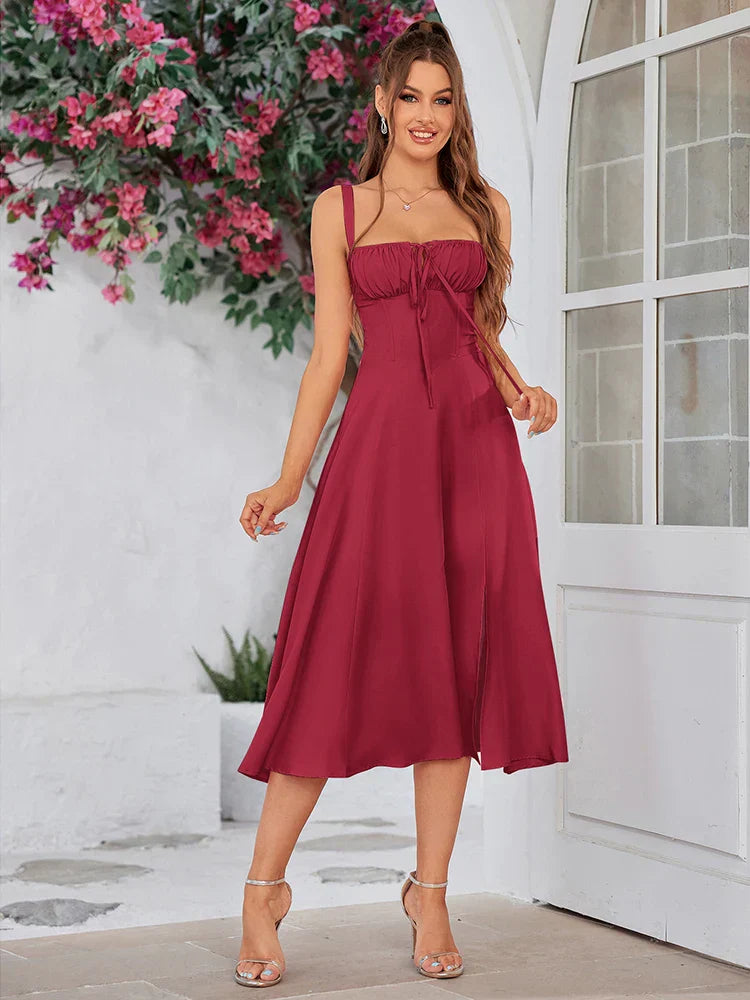 Harper | Lace-Up Dress