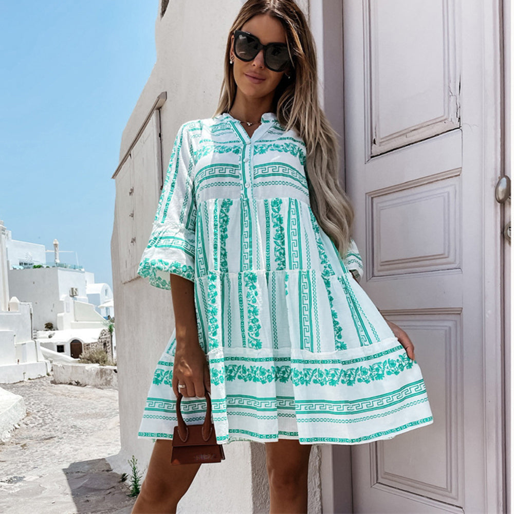 INGRID IBIZA RUFFLE DRESS