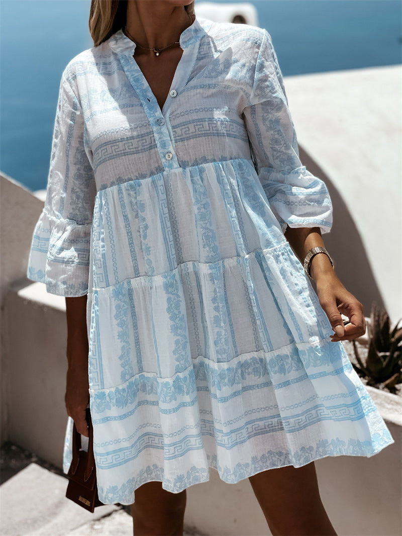 INGRID IBIZA RUFFLE DRESS
