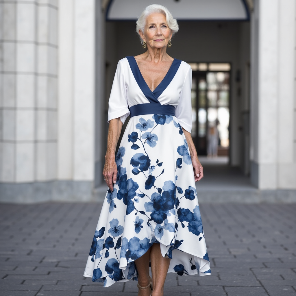 Amelia Elegant Floral Dress