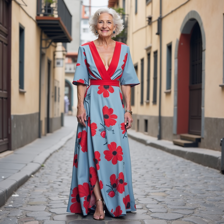 Amelia Elegant Floral Dress