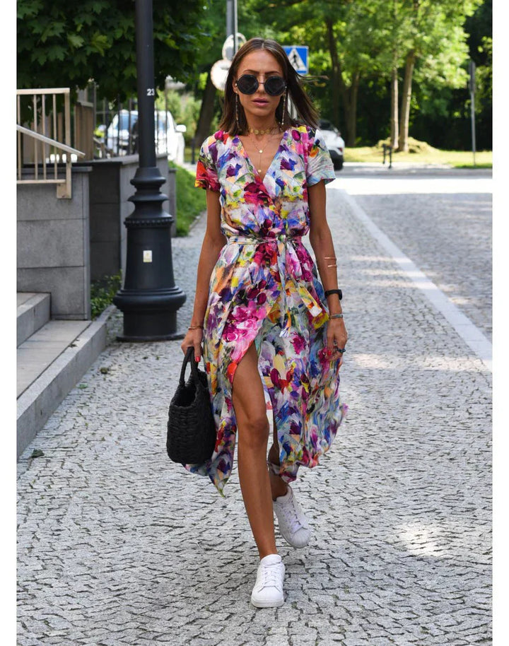 Eva | Women’s Stylish V-neck Dress