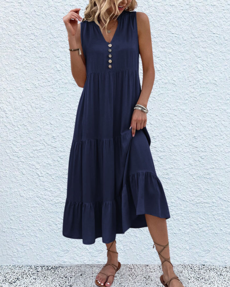 LUXE ANA | BELLY-COVERING FLOWING DRESS