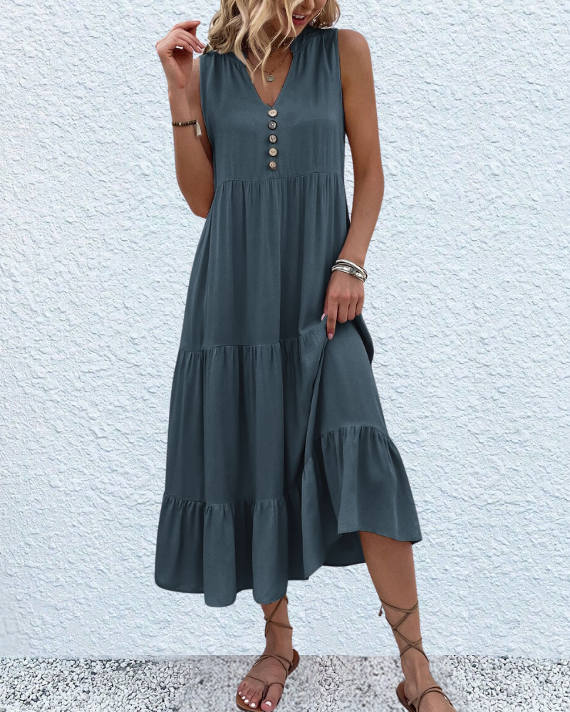 LUXE ANA | BELLY-COVERING FLOWING DRESS