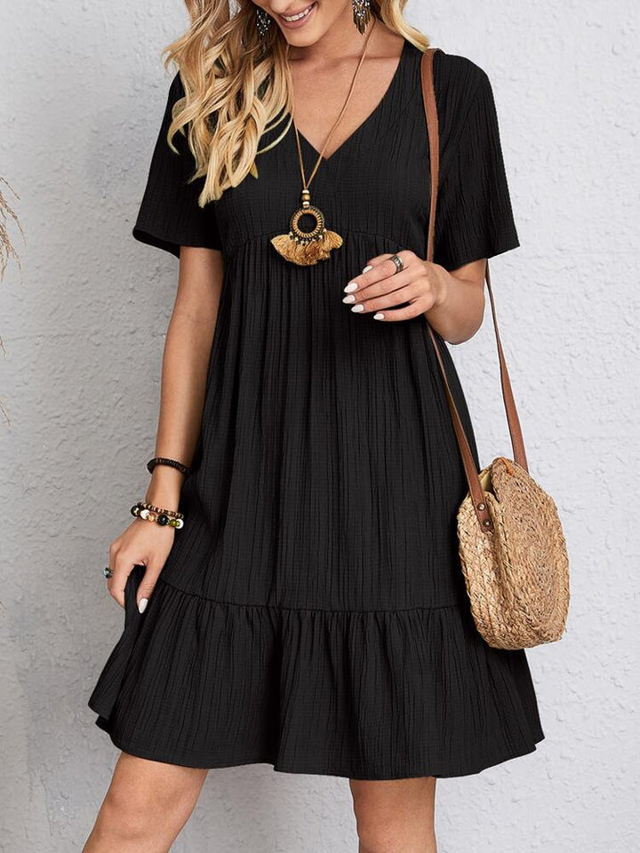 SOPHIA| ELEGANT DRESS WITH BELLY COVERAGE
