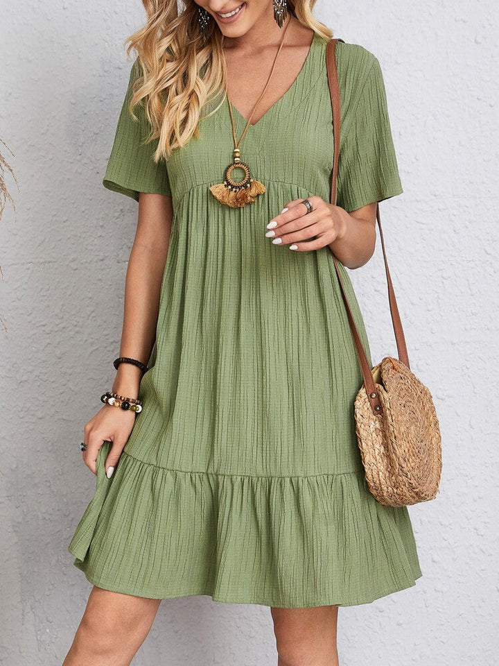 SOPHIA| ELEGANT DRESS WITH BELLY COVERAGE
