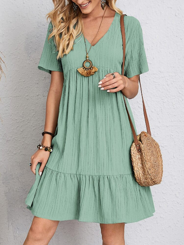 SOPHIA| ELEGANT DRESS WITH BELLY COVERAGE